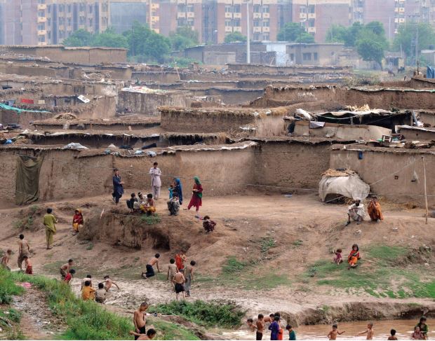 Life in slum areas of Islamabad